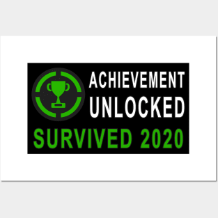 Achievement Unlocked - Survived 2020 Posters and Art